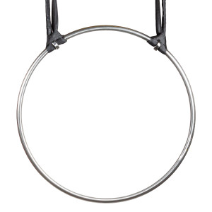 Variable hanging point for aerial hoops