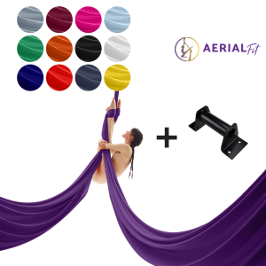 Aerial Silk "Ready to fly"Kit for home - 6 m Aerial Silk + Bridge Ceiling Mount Bracket