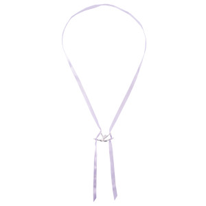 Aerial Silk Halskette - silberner Anhänger + lila...