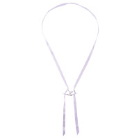 Aerial Silk Halskette - silberner Anhänger + lila Vertikaltuch